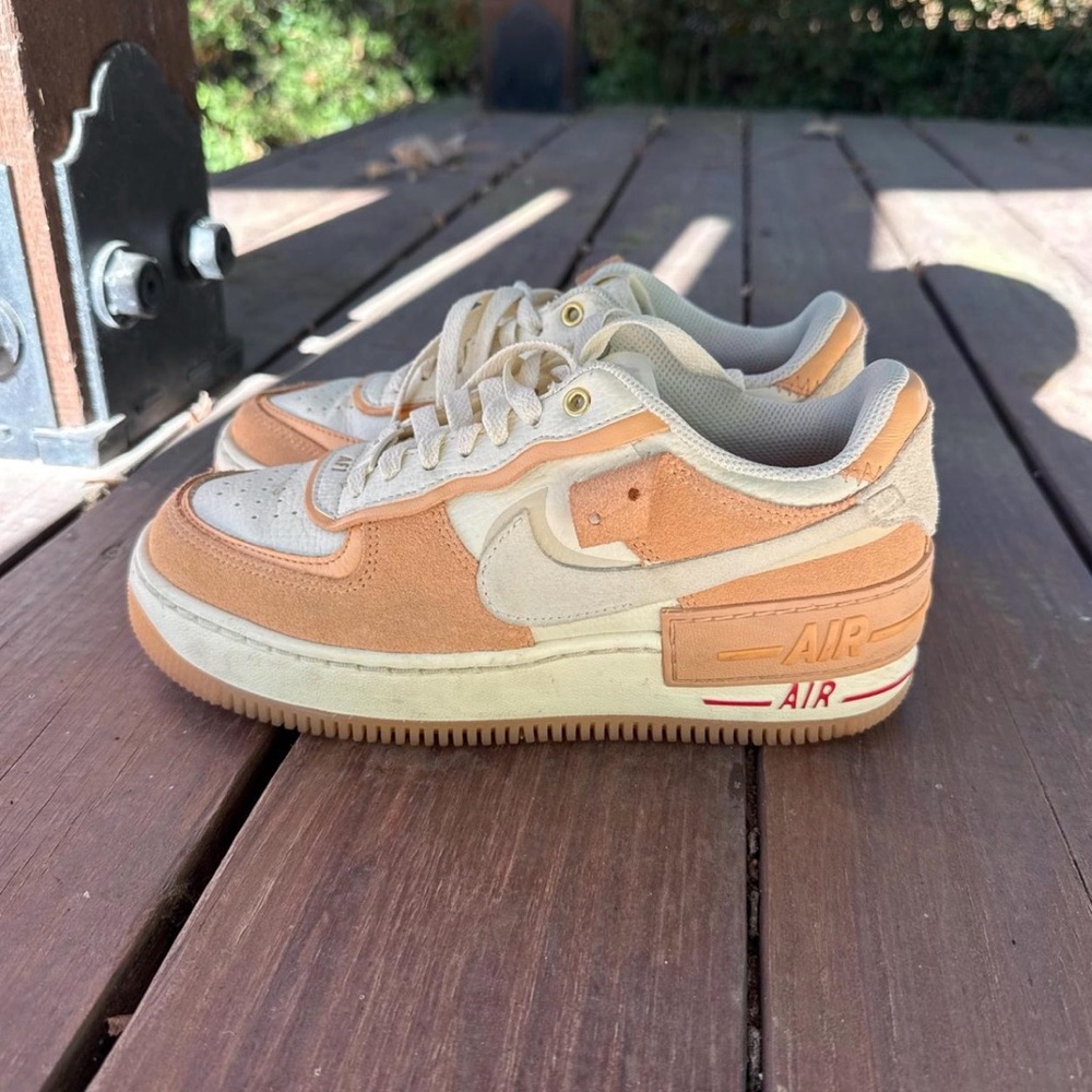Nike Air Force 1 Low in Peach and Cream